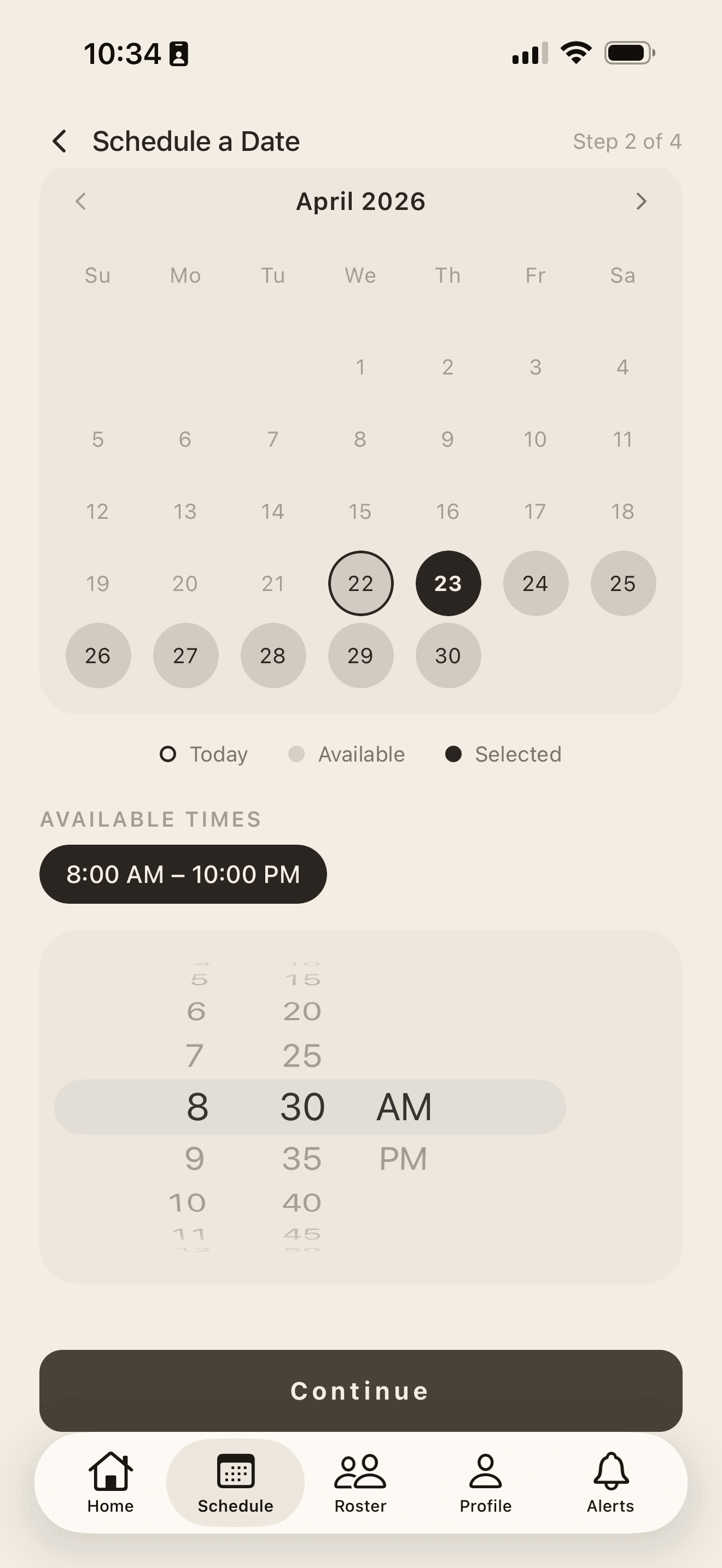 Activity scheduling